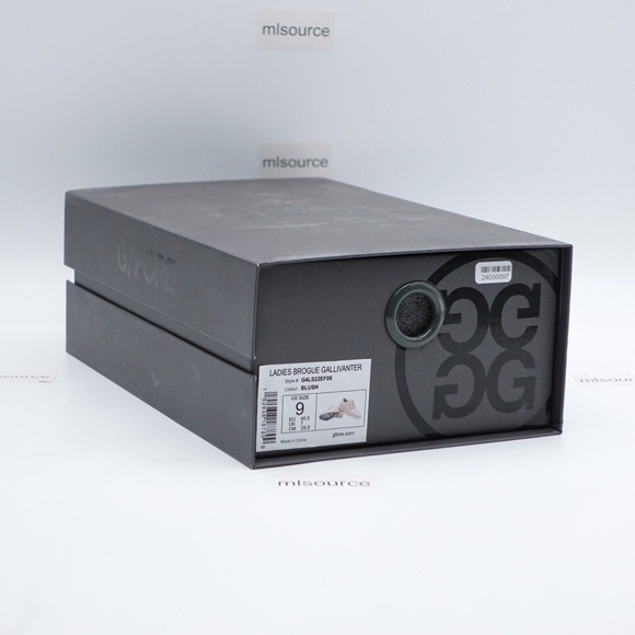 NEW G/FORE Women's Gallivanter Brogue Wingtip Golf Shoes G4LS22EF08 Blush - Picture 14 of 16